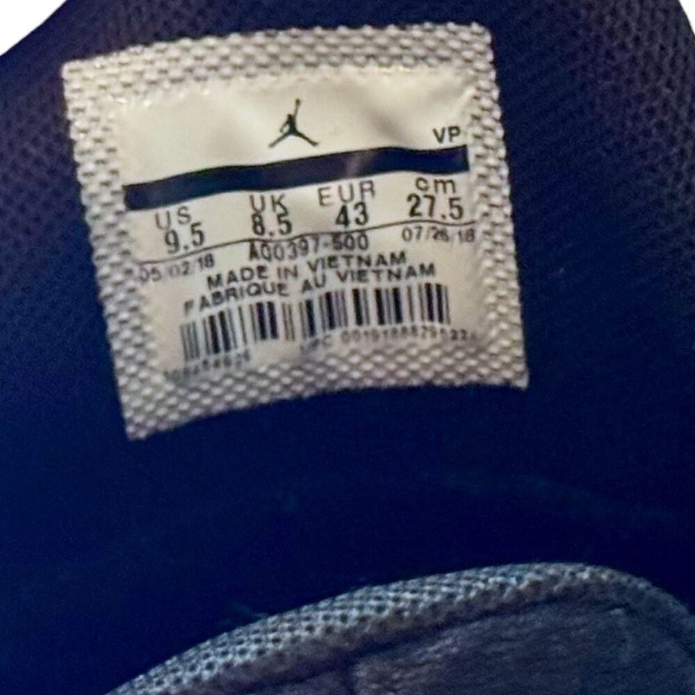 Air Jordan Jumpman Hustle 'Dark Concord' Basketball Shoes AQO397-500 Size 9.5 - Picture 14 of 16